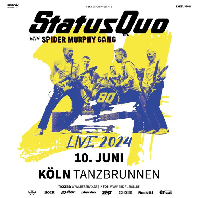 STATUS QUO: &bdquo;Live 2024&ldquo;- Tour 2024